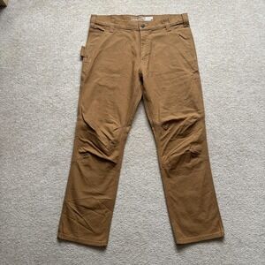 Carhartt Pants Mens 36x30 Brown Rugged Flex Duck Utility Work Straight Fit NWOT